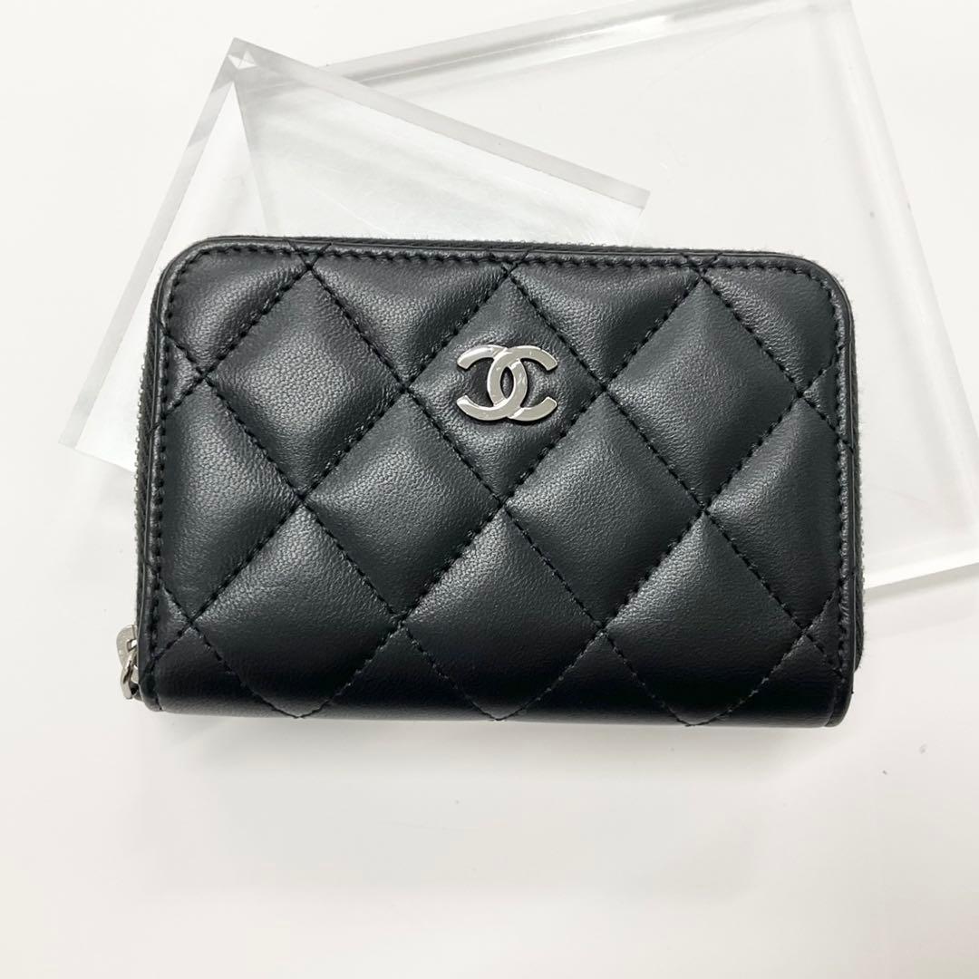 Chanel Quilted Lambskin CC Logo Coin Case Card — view 2