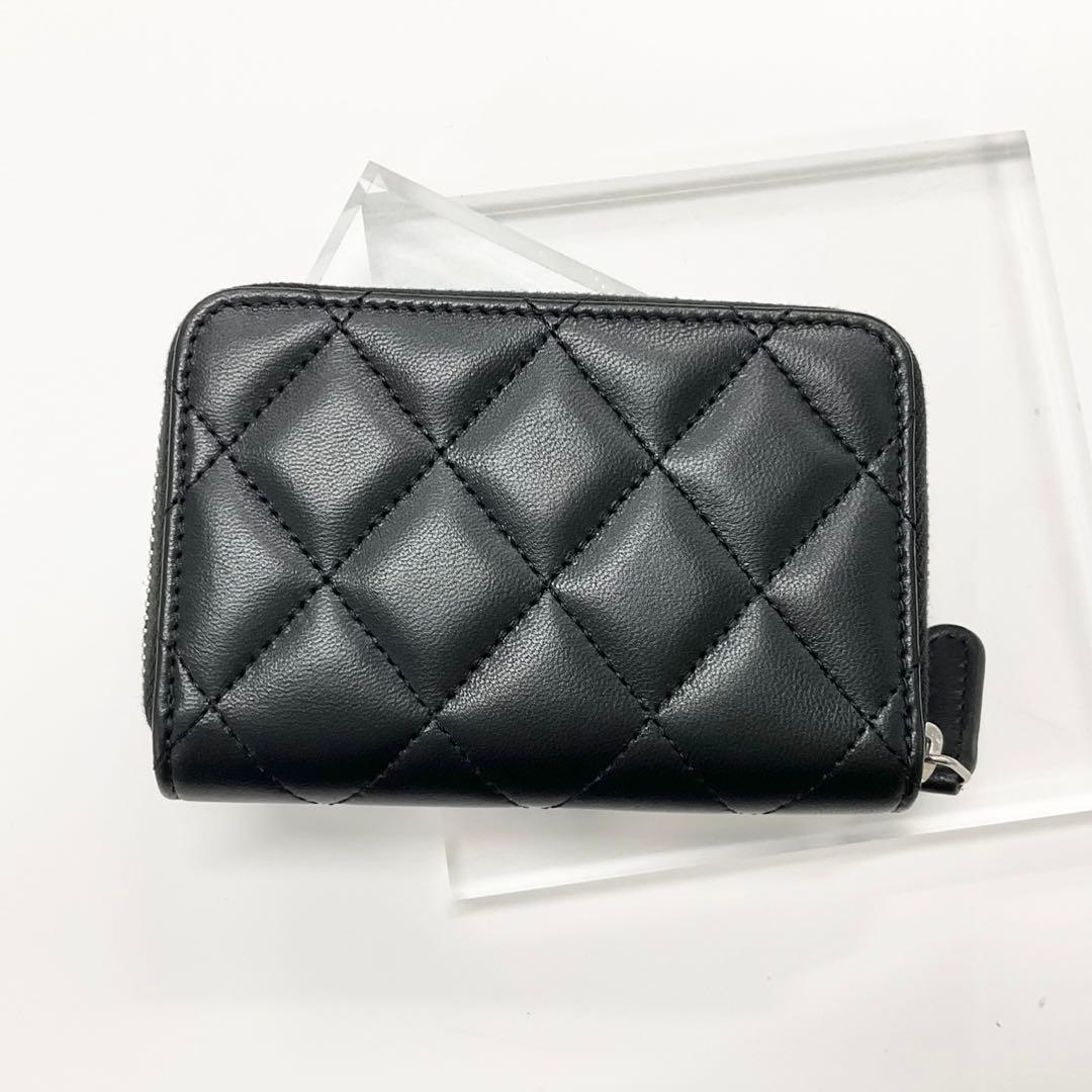 Chanel Quilted Lambskin CC Logo Coin Case Card — view 3