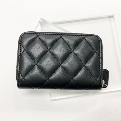 Chanel Quilted Lambskin CC Logo Coin Case Card — view 3