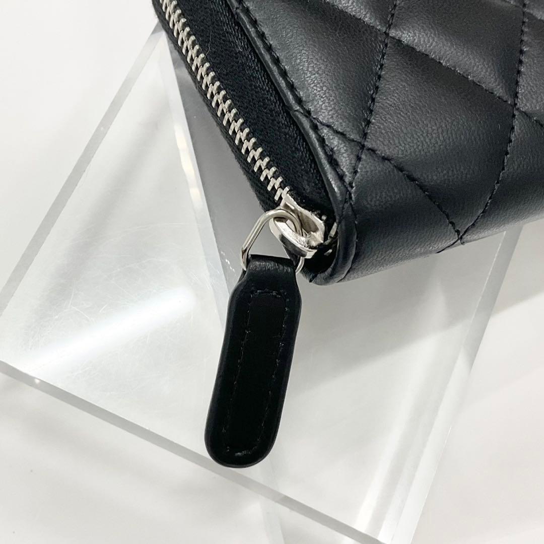 Chanel Quilted Lambskin CC Logo Coin Case Card — view 5