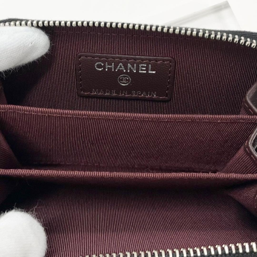 Chanel Quilted Lambskin CC Logo Coin Case Card — view 7