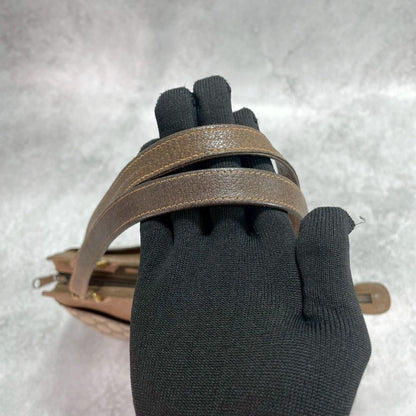 Gucci GG Shoulder Bag Brown Beige Leather — view 4
