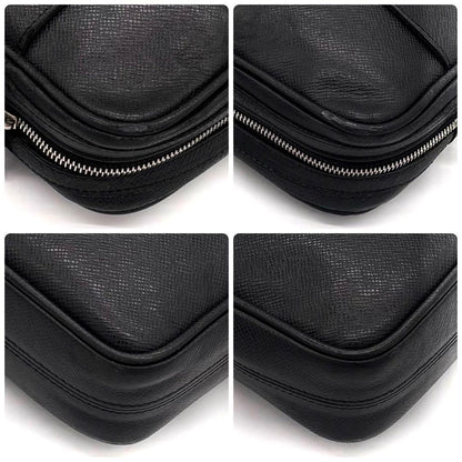 Louis Vuitton Taiga Dimitri Shoulder Bag Ardoise Black — view 8
