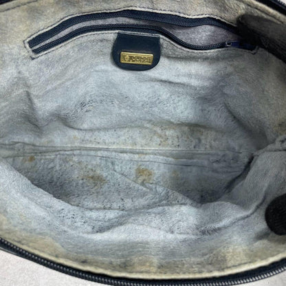 Gucci GG Clutch Navy Beige Logo Leather — view 4
