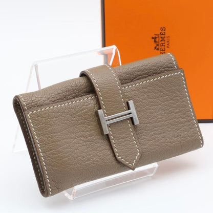 Hermes Bearn Key Case Etoupe Chevre Key Holder