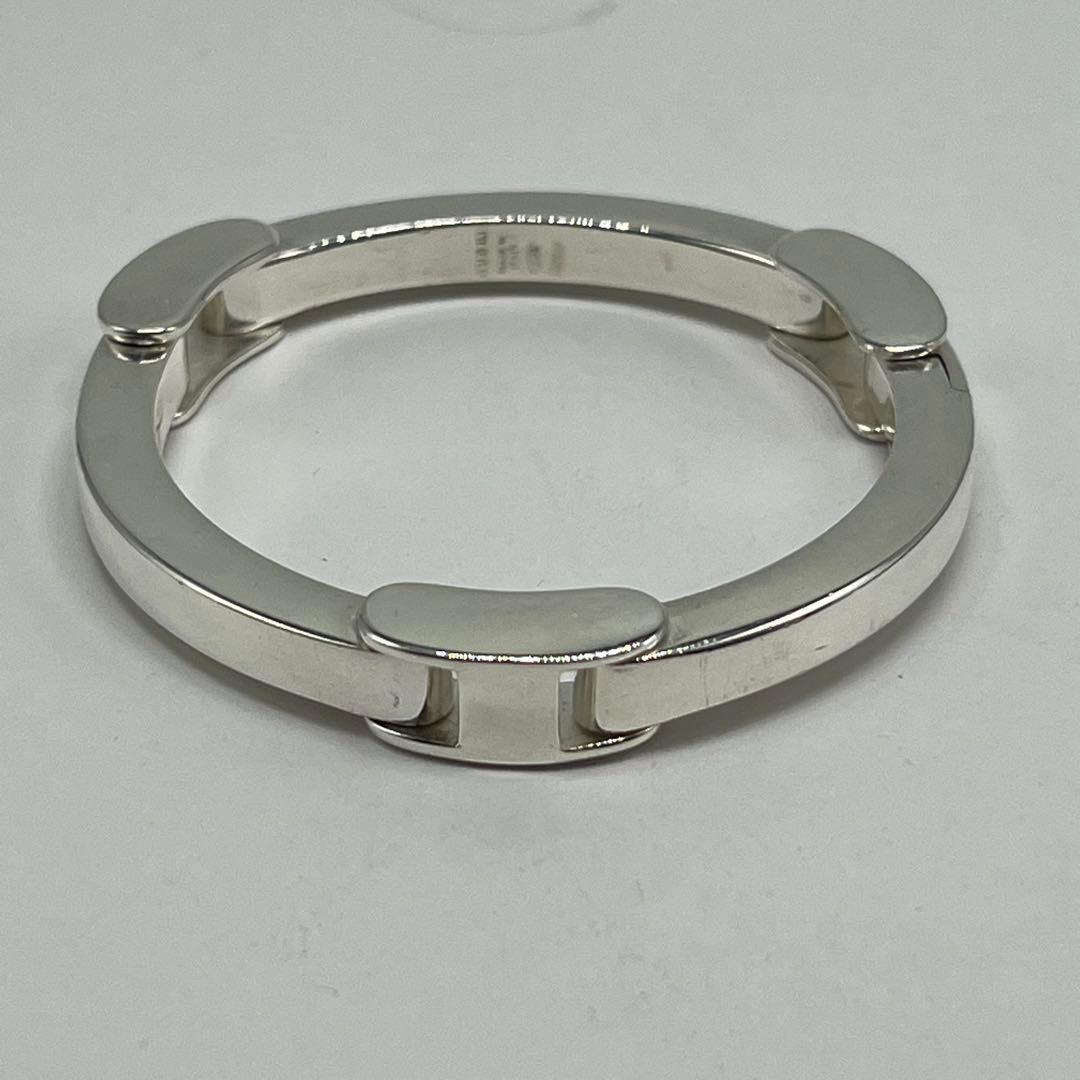 Gucci Big Plate Bracelet 925 Sterling Silver Vintage — view 2