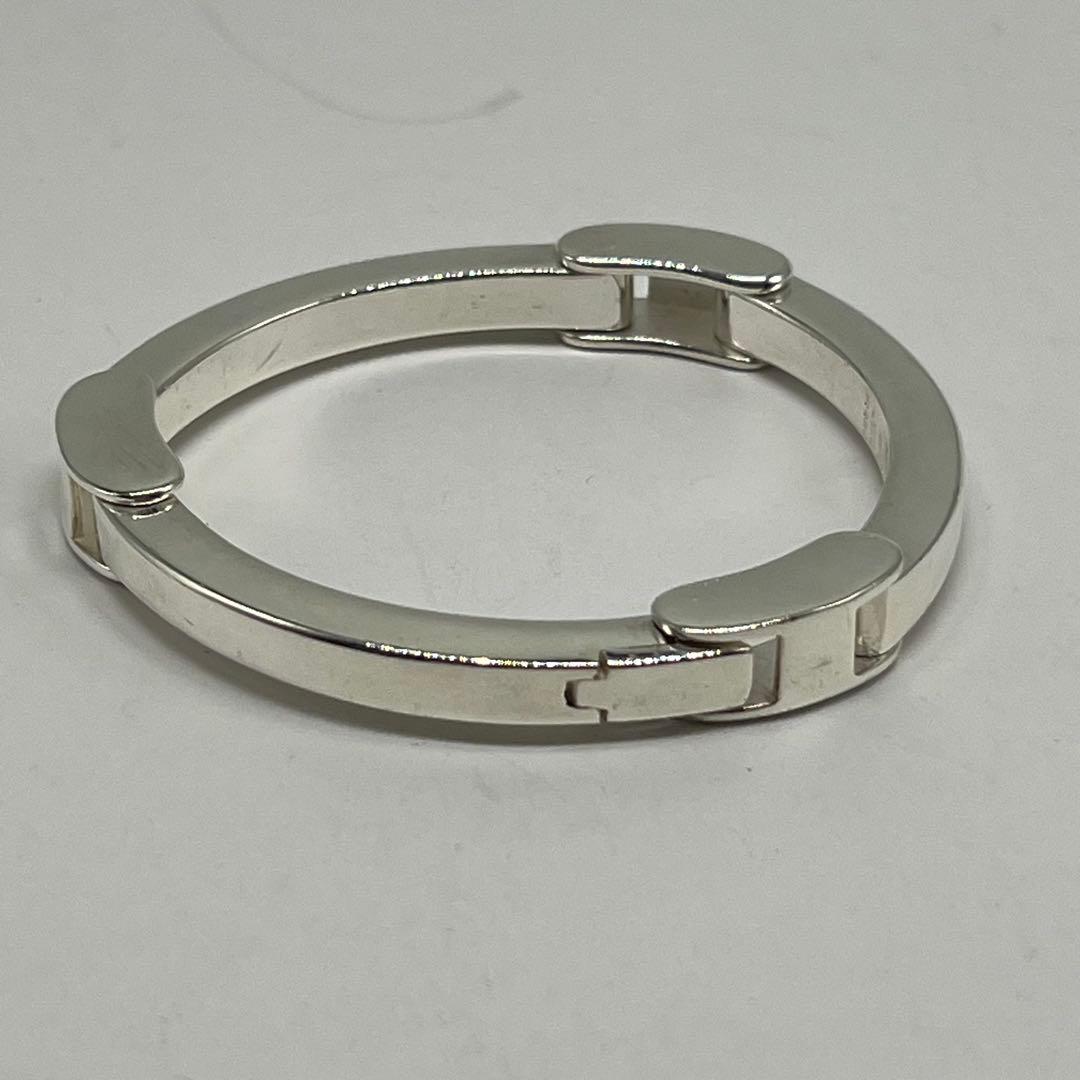Gucci Big Plate Bracelet 925 Sterling Silver Vintage — view 3