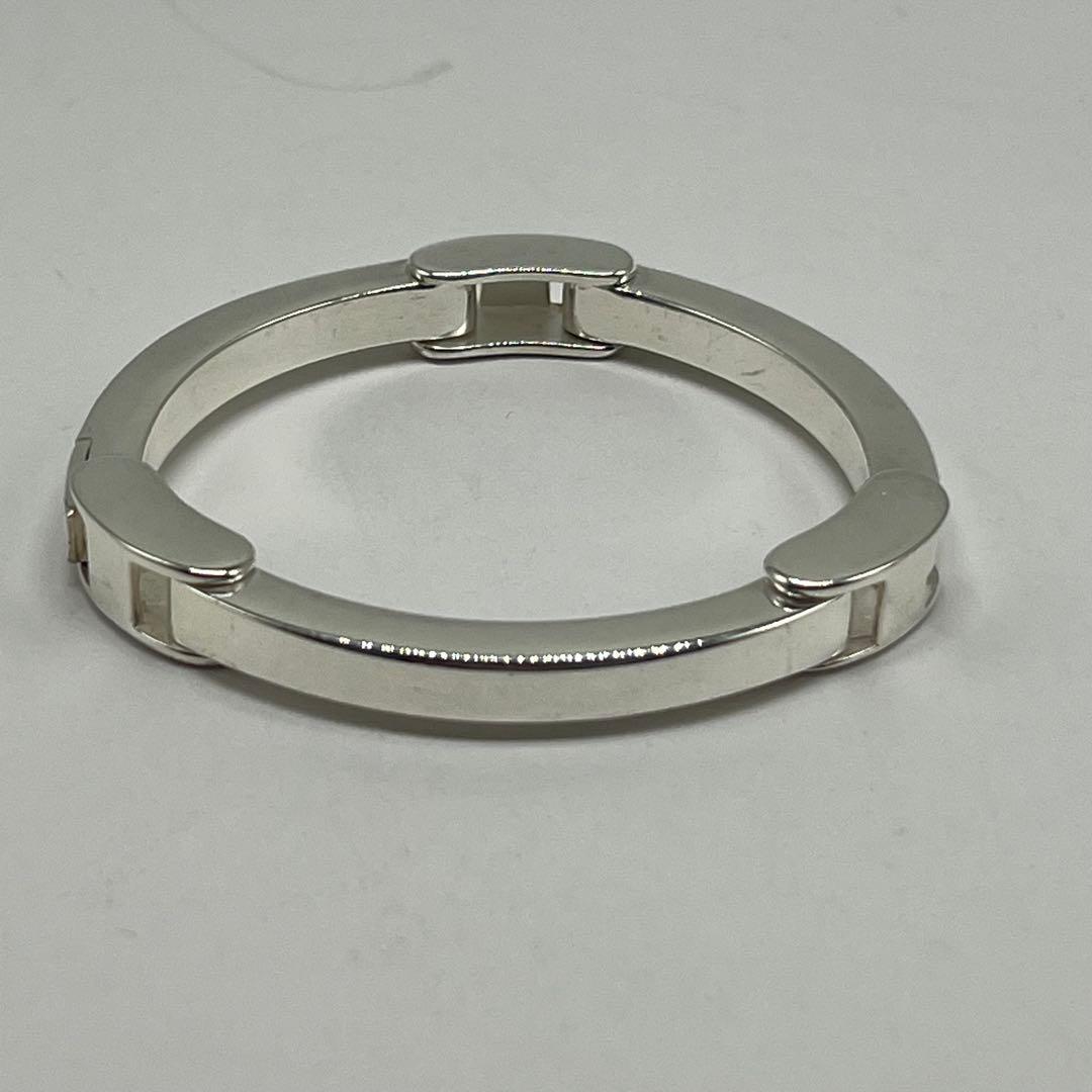 Gucci Big Plate Bracelet 925 Sterling Silver Vintage — view 4