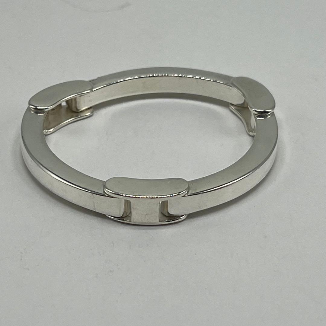 Gucci Big Plate Bracelet 925 Sterling Silver Vintage — view 5