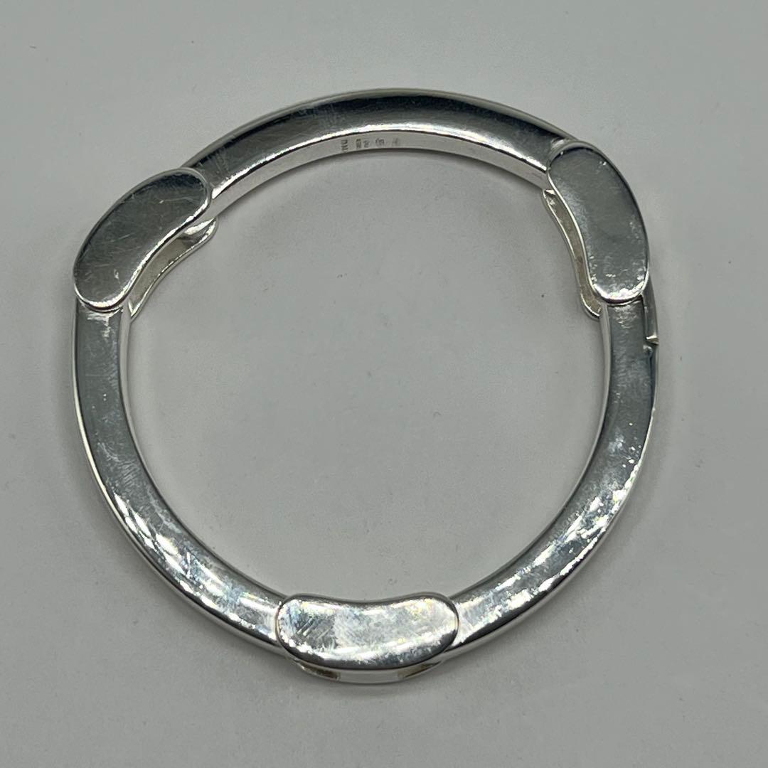 Gucci Big Plate Bracelet 925 Sterling Silver Vintage — view 6