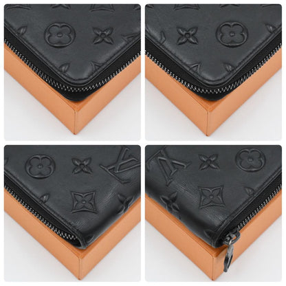 Louis Vuitton Monogram Seal Zippy Wallet Vertical Black — view 8