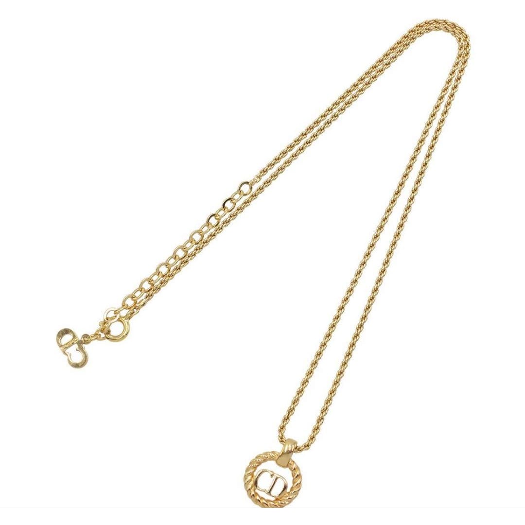 Christian Dior CD Logo Chain Necklace