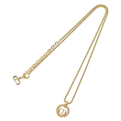 Christian Dior CD Logo Chain Necklace