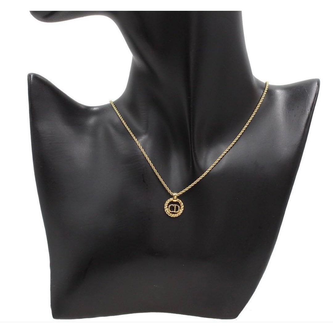 Christian Dior CD Logo Chain Necklace
