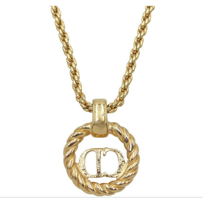 Christian Dior CD Logo Chain Necklace