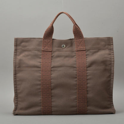Hermes Her Line MM Tote Cleaned Polyamide Brown — view 3