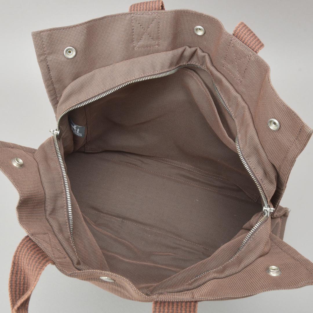 Hermes Her Line MM Tote Cleaned Polyamide Brown — view 7