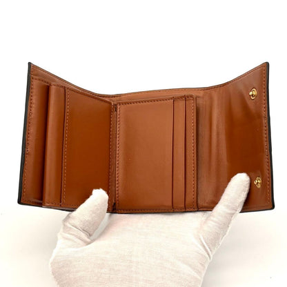 Celine Wallet Small Trifold Triomphe All Over Pattern Black — view 5