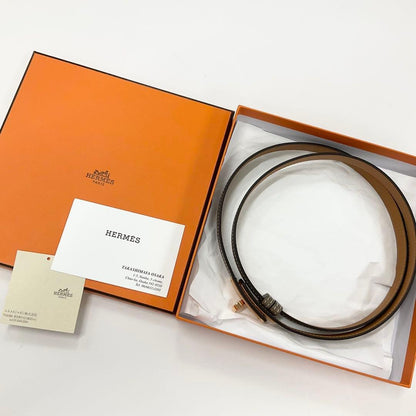 Hermes Veau Epsom Kelly 18 Belt Etoupe Pink Gold — view 8