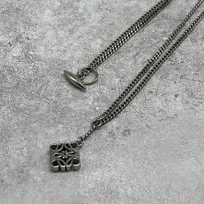 Loewe Anagram Logo Necklace Metal 70
