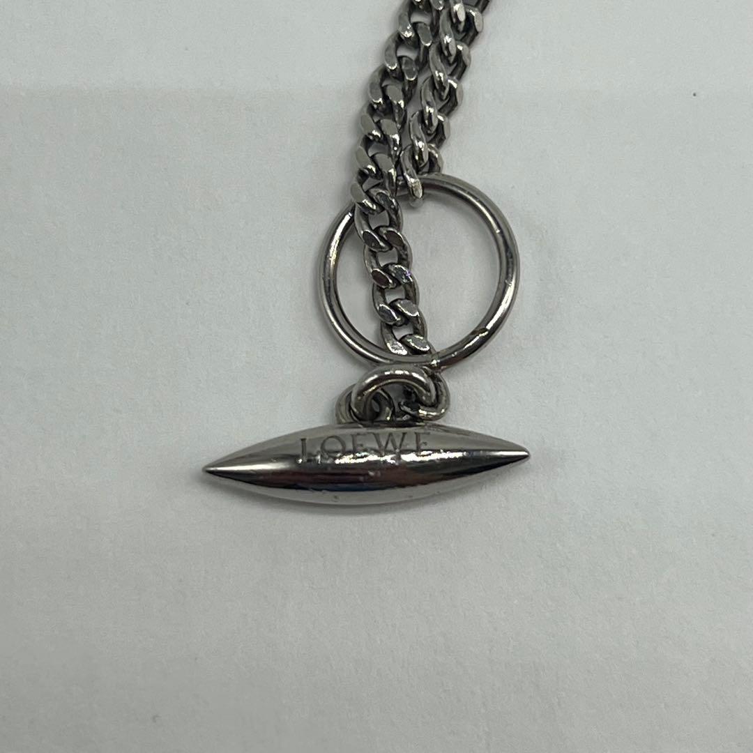 Loewe Anagram Logo Necklace Metal 70 — view 7