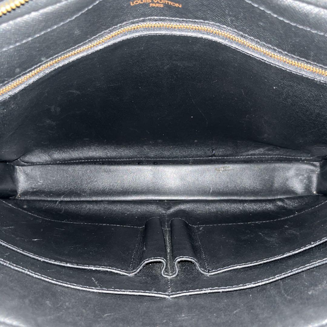 Louis Vuitton Business Bag Porte Documents Voyage Epi A4 Black