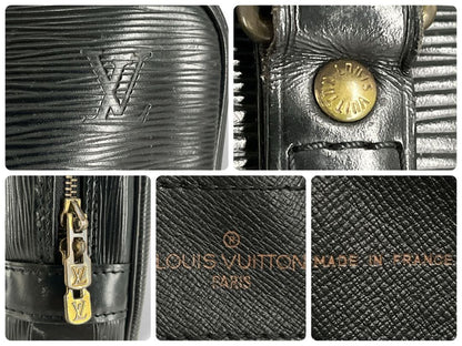 Louis Vuitton Business Bag Porte Documents Voyage Epi A4 Black