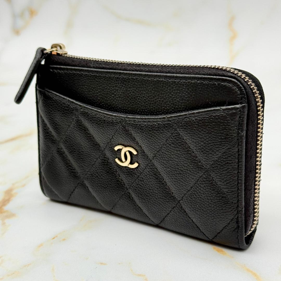 Chanel Caviar Leather Fragment Case Shoulder Bag