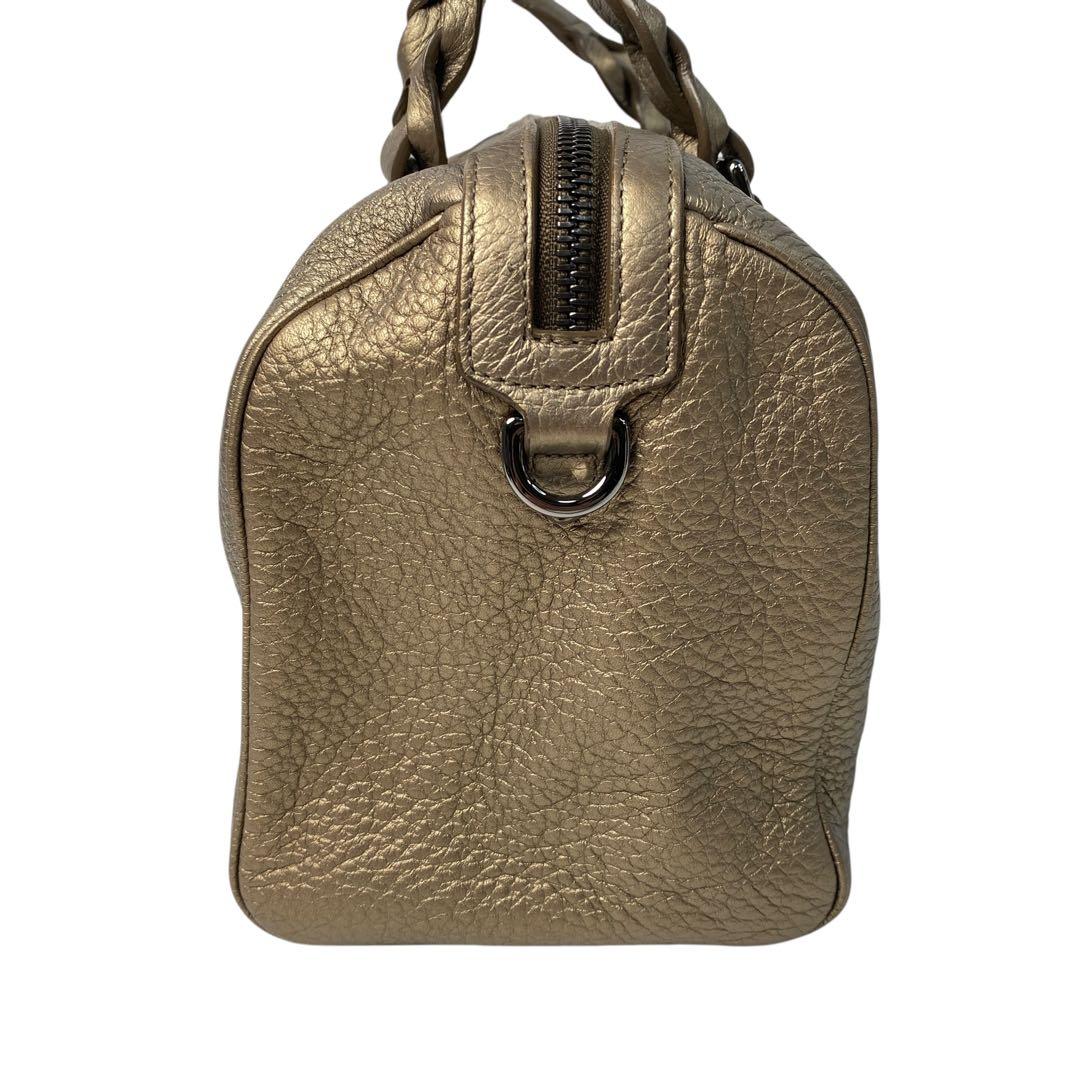Loewe Justa Boston Bag Anagram Gold