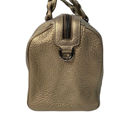 Loewe Justa Boston Bag Anagram Gold