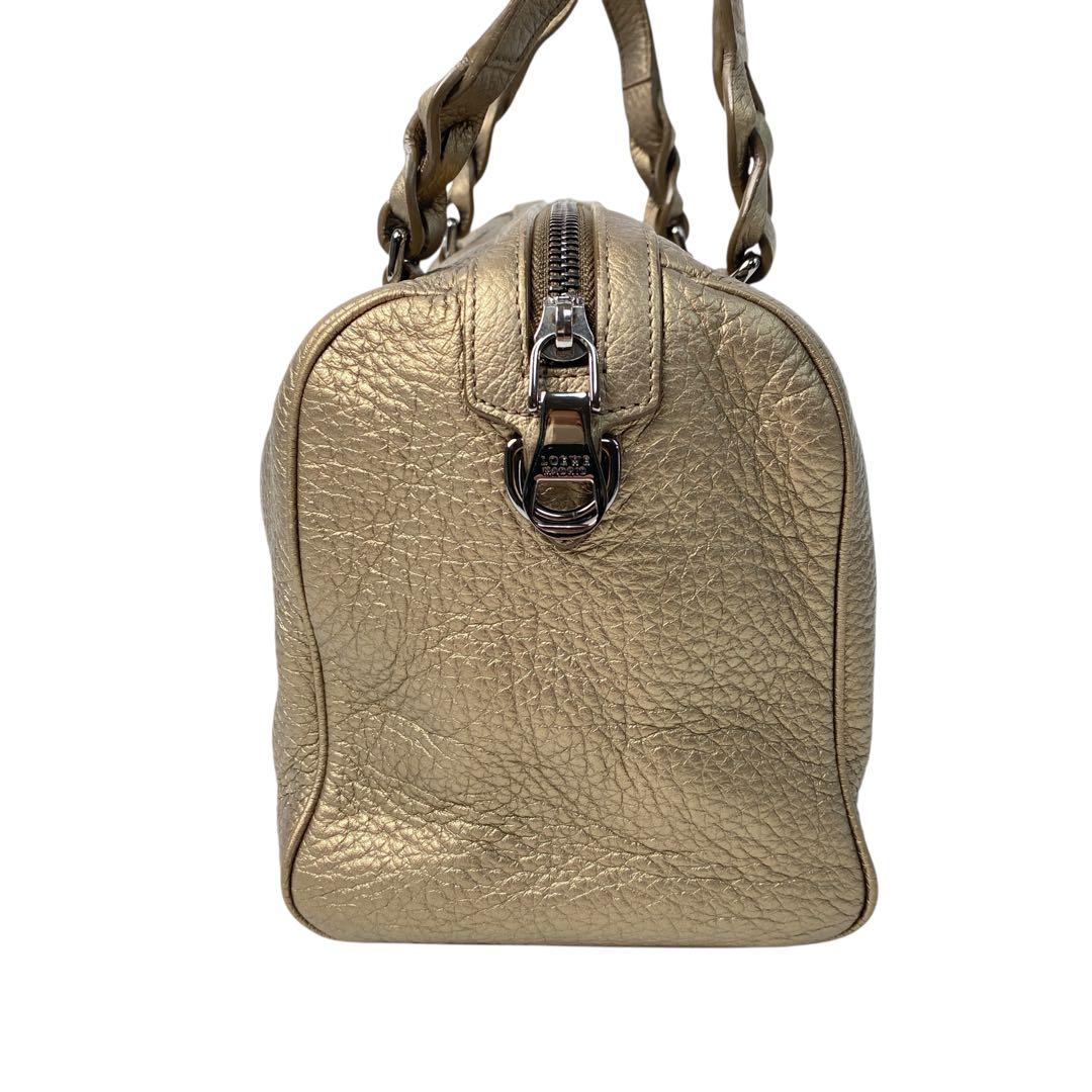Loewe Justa Boston Bag Anagram Gold