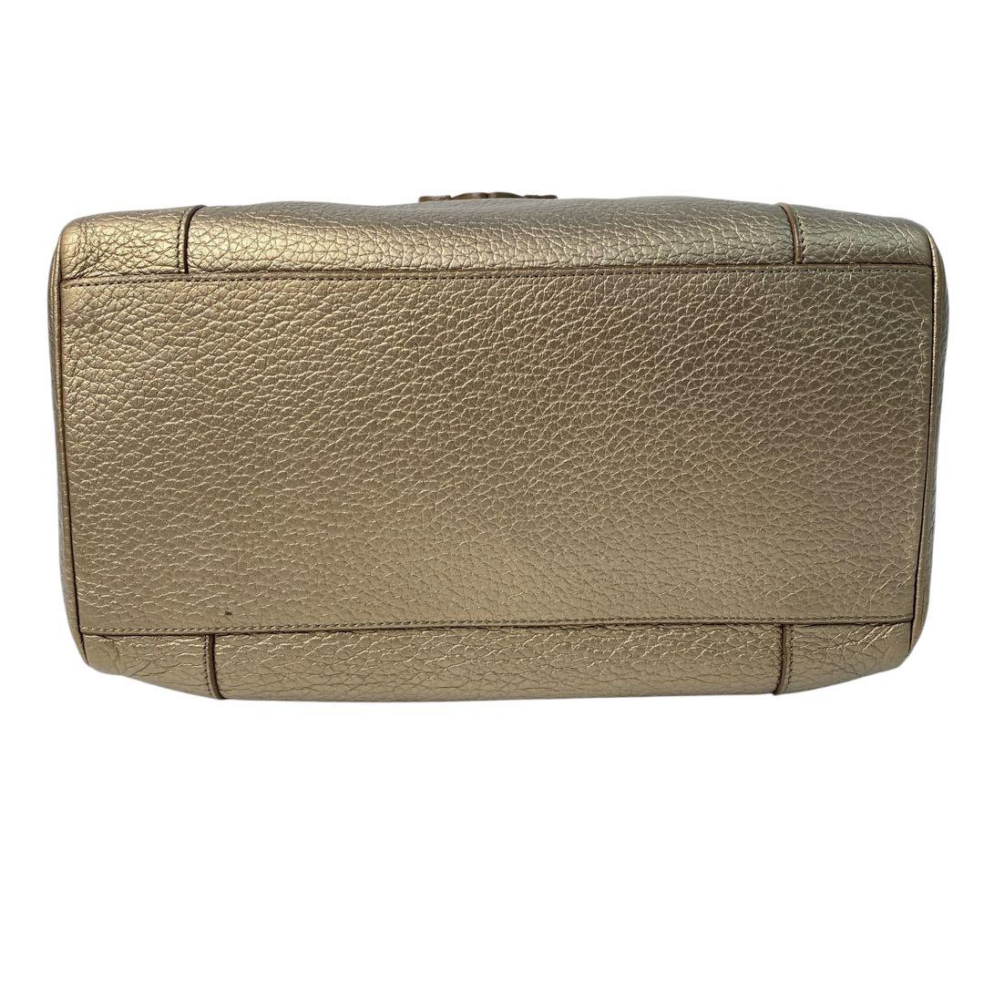 Loewe Justa Boston Bag Anagram Gold