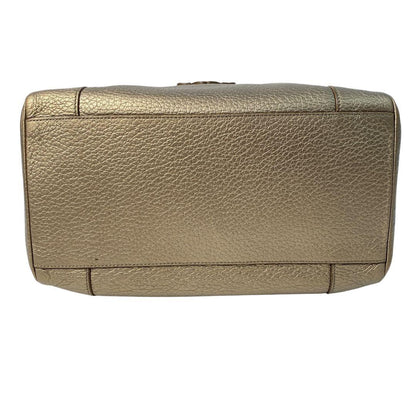 Loewe Justa Boston Bag Anagram Gold