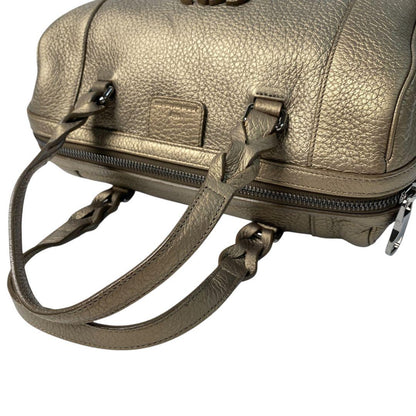 Loewe Justa Boston Bag Anagram Gold