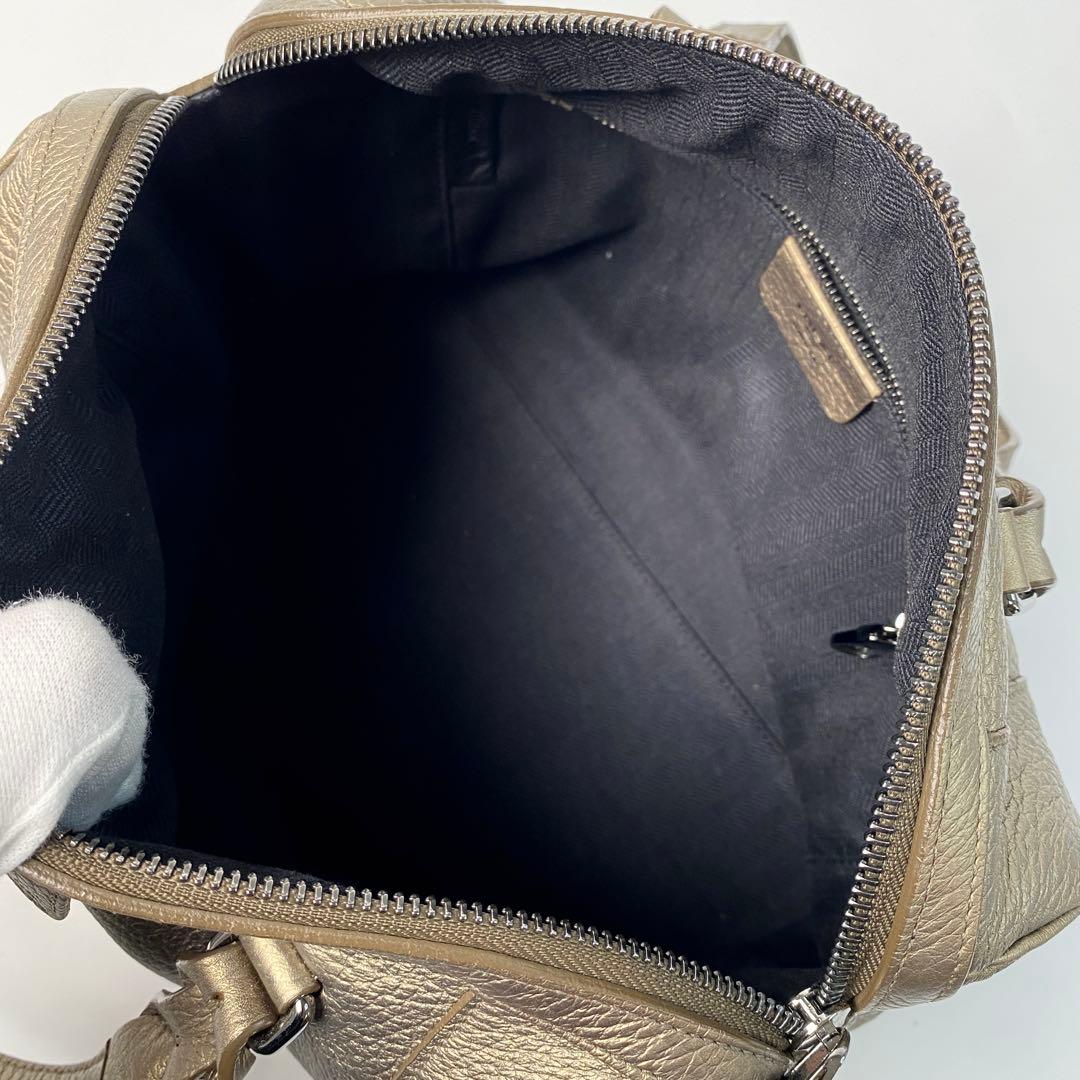 Loewe Justa Boston Bag Anagram Gold