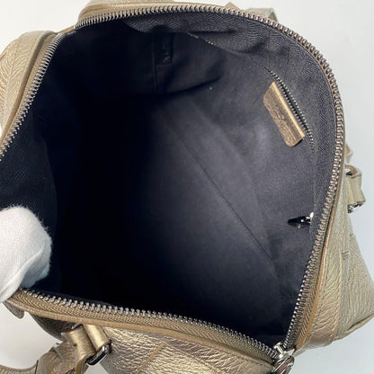 Loewe Justa Boston Bag Anagram Gold