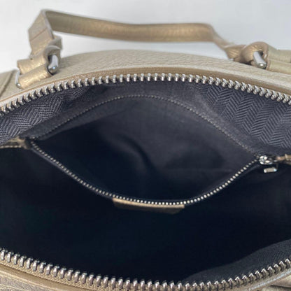 Loewe Justa Boston Bag Anagram Gold