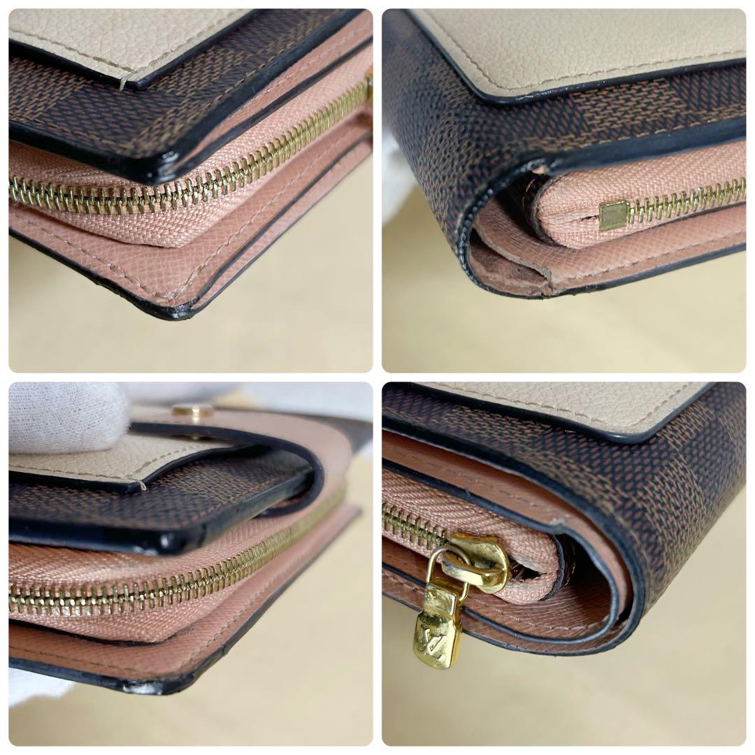 Louis Vuitton Portefeuille Juliette Damier Pink Fold Wallet