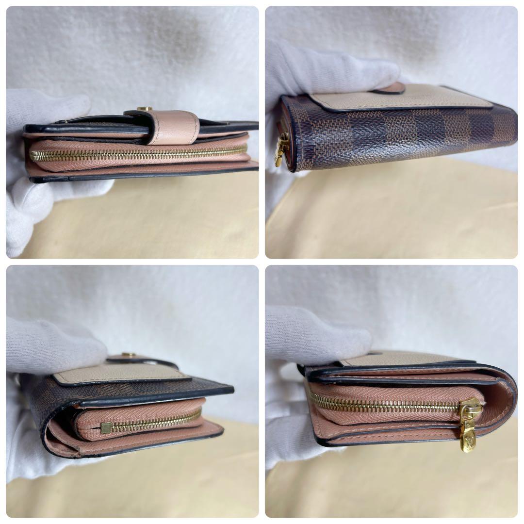 Louis Vuitton Portefeuille Juliette Damier Pink Fold Wallet