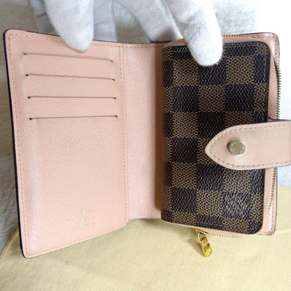 Louis Vuitton Portefeuille Juliette Damier Pink Fold Wallet