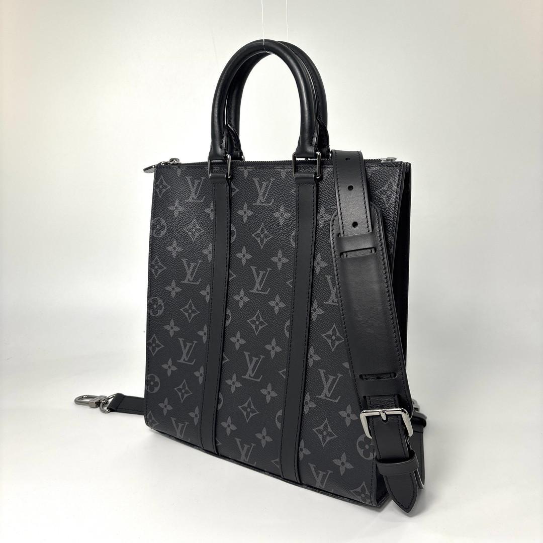 Louis Vuitton Monogram Eclipse Sac Plat Cross Tote Bag — view 2