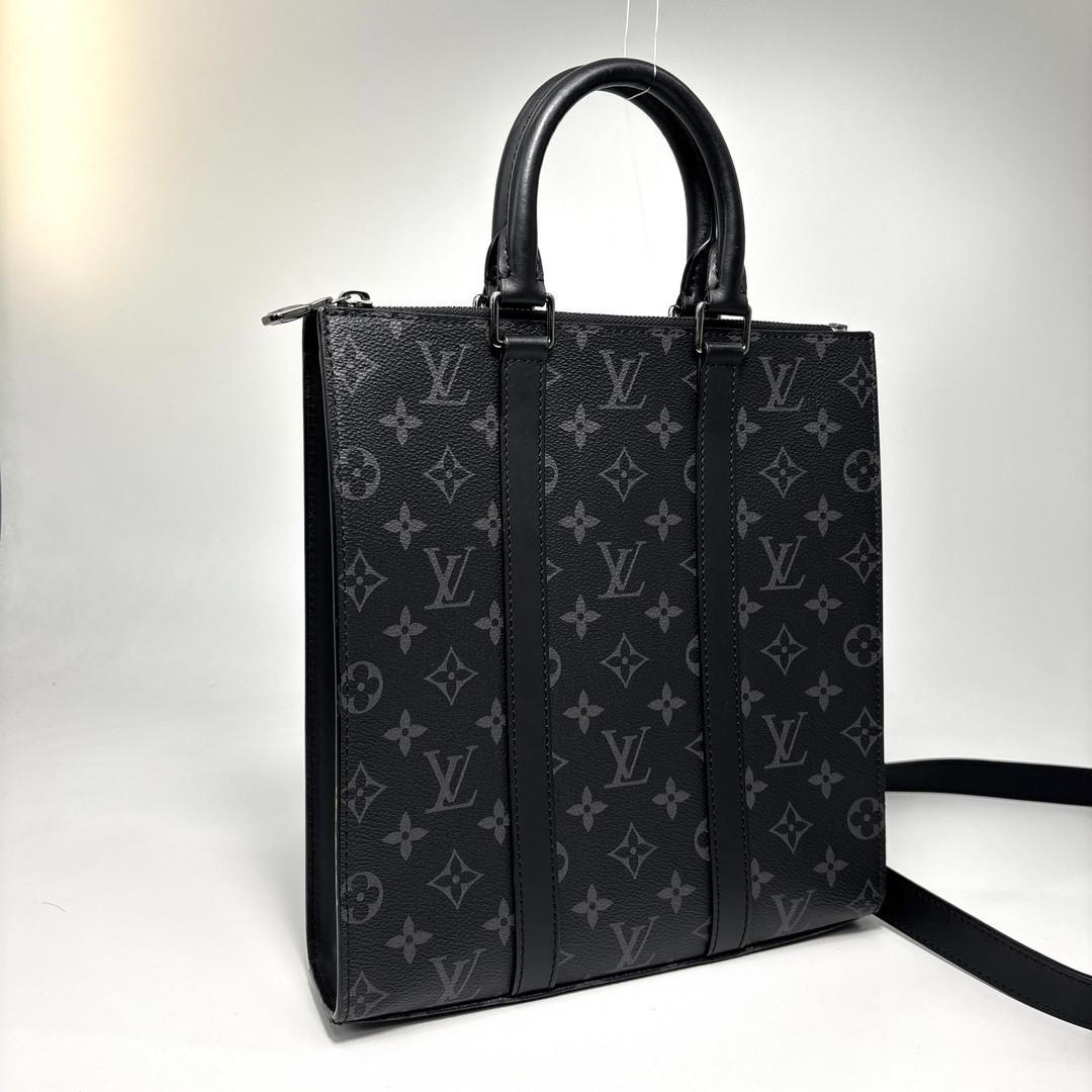 Louis Vuitton Monogram Eclipse Sac Plat Cross Tote Bag — view 3