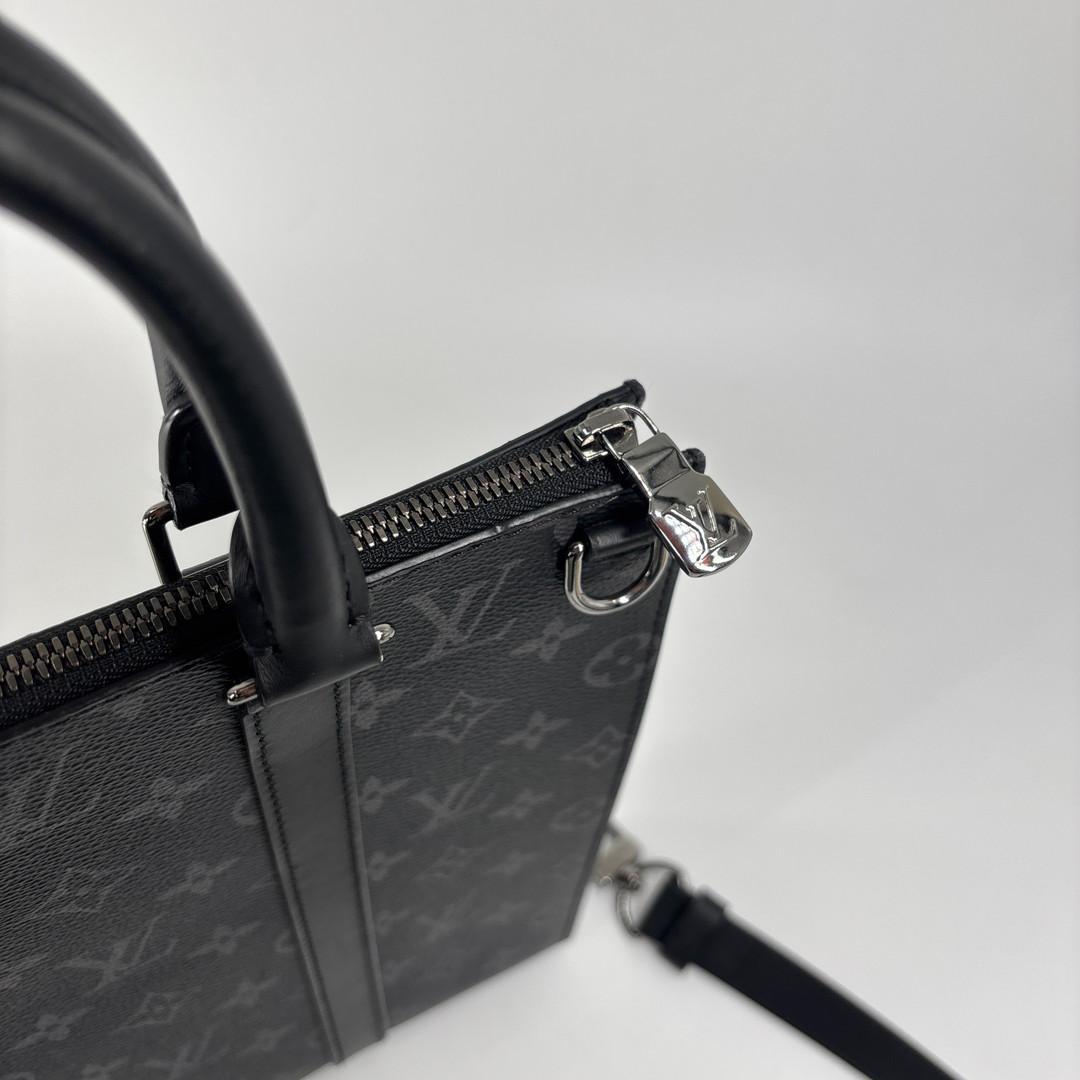 Louis Vuitton Monogram Eclipse Sac Plat Cross Tote Bag — view 7