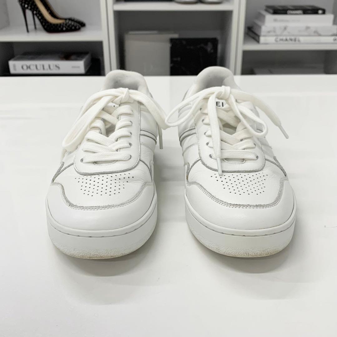 Celine Leather Logo Sneakers White — view 2