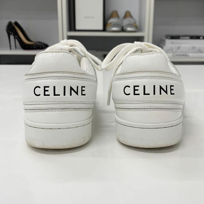 Celine Leather Logo Sneakers White — view 5