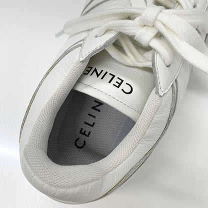 Celine Leather Logo Sneakers White — view 7