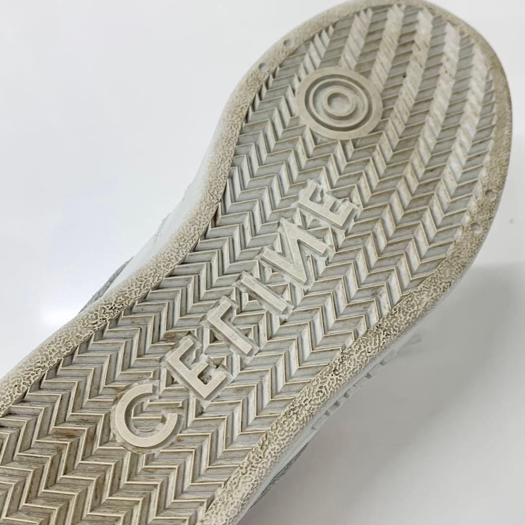 Celine Leather Logo Sneakers White — view 8
