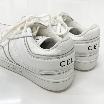 Celine Leather Logo Sneakers White — view 9
