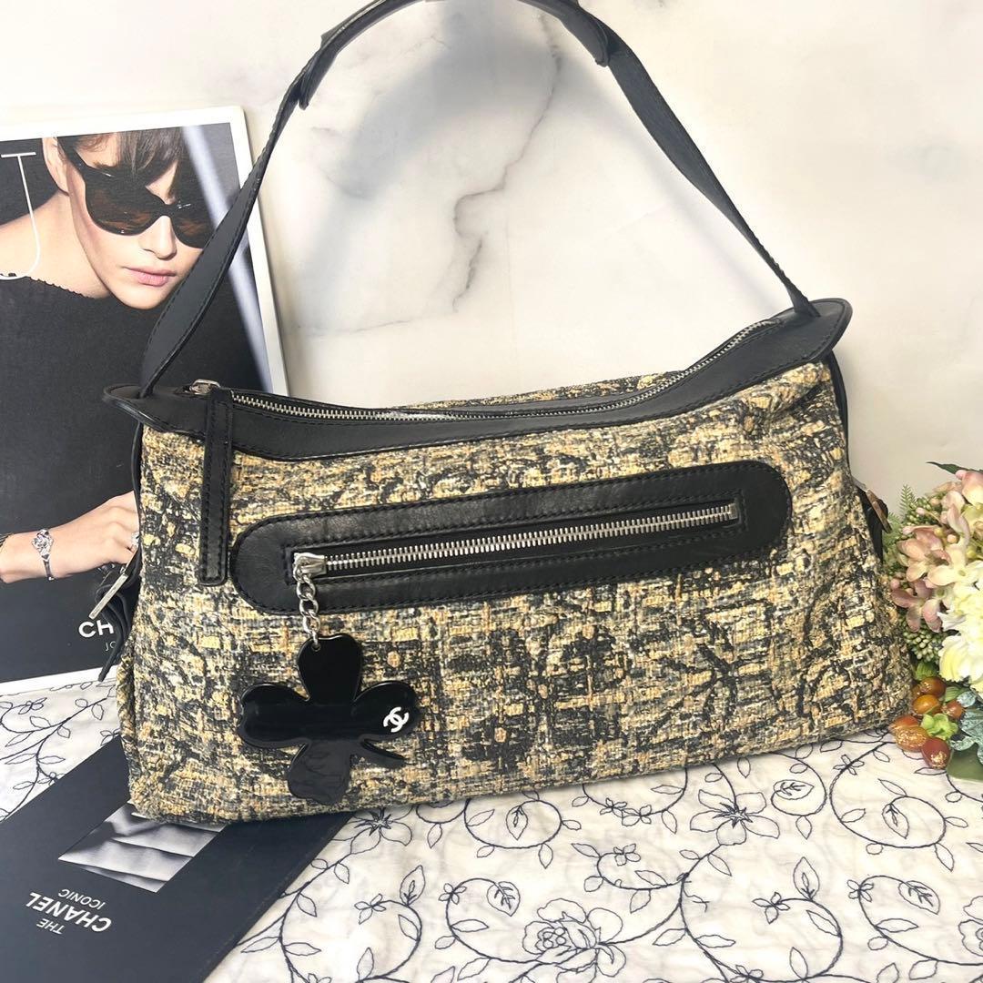 Chanel Canvas Icon Clover Shoulder