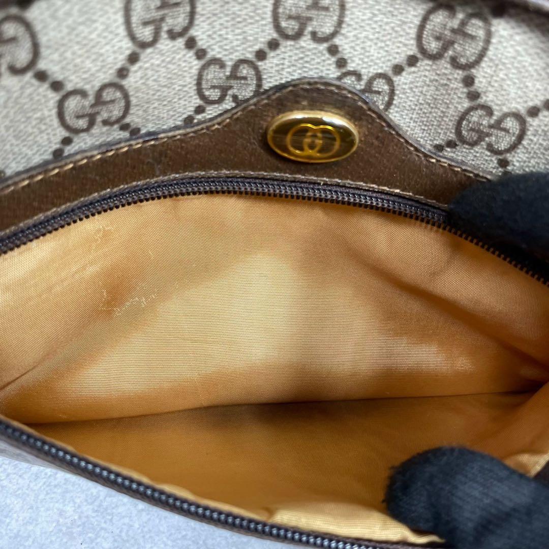 Gucci GG Sherry Line Shoulder Bag Brown Leather — view 6